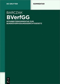 Abbildung von: BVerfGG - De Gruyter