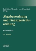 Cover: Abgabenordnung und Finanzgerichtsordnung - Sch&auml;ffer-Poeschel