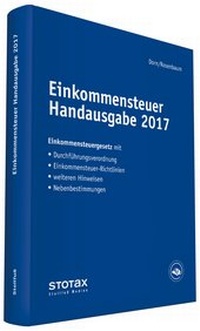 Abbildung von: Einkommensteuer Handausgabe 2017 - Stollfuß