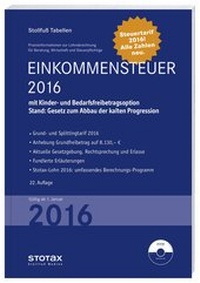 Abbildung von: Tabelle, Einkommensteuer 2016 - Stollfuß