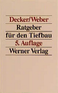 Abbildung von: Ratgeber für den Tiefbau - Werner