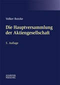 Abbildung von: Die Hauptversammlung der Aktiengesellschaft - Schäffer-Poeschel