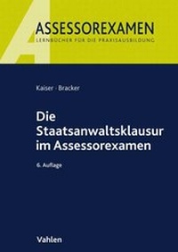 Enlarge image Cover: Die Staatsanwaltsklausur im Assessorexamen - Vahlen
