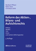 Abbildung von: Reform des Aktien-, Bilanz- und Aufsichtsrechts - Schäffer-Poeschel