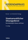 Cover: Staatsanwaltlicher Sitzungsdienst - Vahlen
