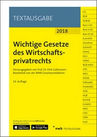 Abbildung von: Wichtige Gesetze des Wirtschaftsprivatrechts - NWB