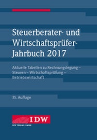 Abbildung von: Steuerberater- und Wirtschaftsprüfer-Jahrbuch 2017 - IDW