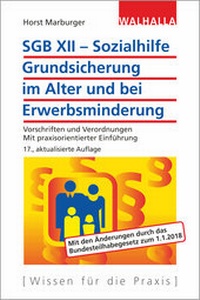Abbildung von: SGB XII - Sozialhilfe: Grundsicherung im Alter und bei Erwerbsminderung - Walhalla