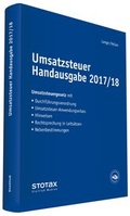 Cover: Umsatzsteuer Handausgabe 2017/18 - Stollfu&szlig;