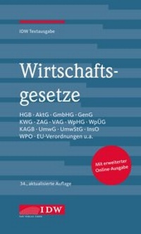 Bild vergrößern Bild: Wirtschaftsgesetze - IDW