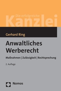 Abbildung von: Anwaltliches Werberecht - Nomos