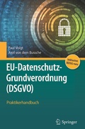 Cover: EU-Datenschutz-Grundverordnung (DSGVO) - Springer