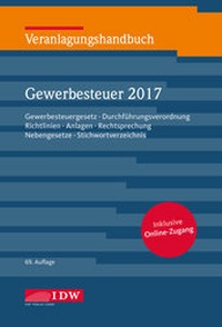 Abbildung von: Veranlagungshandbuch Gewerbesteuer 2017: GewSt 2017 - IDW