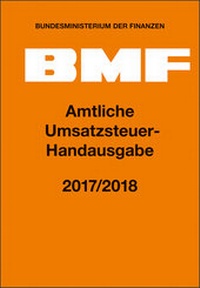 Abbildung von: Amtliche Umsatzsteuer-Handausgabe 2017/2018 - NWB