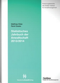 Abbildung von: Statistisches Jahrbuch der Anwaltschaft 2013/2014 - Deutscher Anwaltverlag