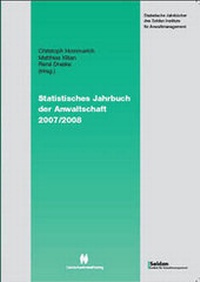 Abbildung von: Statistisches Jahrbuch der Anwaltschaft 2007/2008 - Deutscher Anwaltverlag
