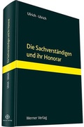 Cover: Die Sachverst&auml;ndigen und ihr Honorar - Werner