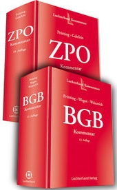 Kommentar-Paket: BGB + ZPO - BGB Kommentar, 13. Auflage 2018 + ZPO ...