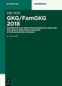 Abbildung von: GKG/FamGKG 2018 - De Gruyter