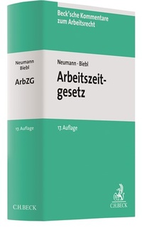 Abbildung von: Arbeitszeitgesetz: ArbZG - C.H.BECK