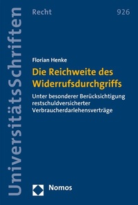 Abbildung von: Die Reichweite des Widerrufsdurchgriffs - Nomos