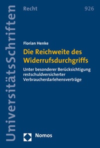 Abbildung von: Die Reichweite des Widerrufsdurchgriffs - Nomos