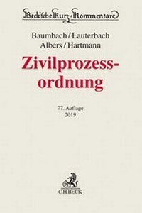 Abbildung von: Zivilprozessordnung: ZPO - C.H.BECK