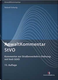 Abbildung von: AnwaltKommentar StVO - Deutscher Anwaltverlag