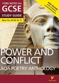 Cover: AQA Poetry Anthology - Power and Conflict: York Notes for GC - Pearson Education Limited