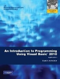 Abbildung von: Introduction to Programming Using Visual Basic 2010 - Pearson