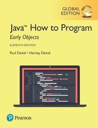 Enlarge image Cover: Java How to Program, Early Objects plus Pearson MyLab Programming with Pearson eText, Global Edition - Pearson Education Limited