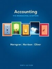 Abbildung von: Accounting, Chapters 14-24 (Managerial chapters) - Pearson