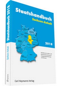 Abbildung von: Staatshandbuch Sachsen-Anhalt 2018 - Carl Heymanns Verlag