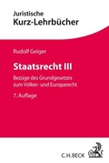 Cover: Staatsrecht III