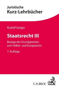 Enlarge image Cover: Staatsrecht III