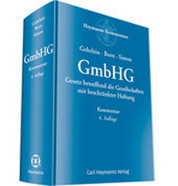 Abbildung von: GmbHG - Carl Heymanns Verlag