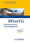 Cover: Bundespersonalvertretungsgesetz - R. v. Decker