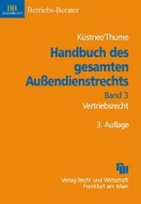 Abbildung von: Handbuch des gesamten Vertriebsrechts - Fachmedien Recht und Wirtschaft