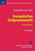 Cover: Europ&auml;isches Zivilprozessrecht - Fachmedien Recht und Wirtschaft
