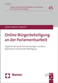 Cover: Online-B&uuml;rgerbeteiligung an der Parlamentsarbeit - Nomos