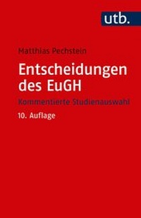 Enlarge image Cover: Entscheidungen des EuGH - UTB