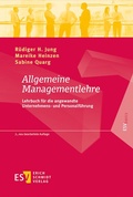 Cover: Allgemeine Managementlehre - Erich Schmidt Verlag