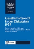 Cover: Gesellschaftsrecht in der Diskussion 1999 - Otto Schmidt Verlag