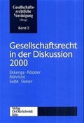 Cover: Gesellschaftsrecht in der Diskussion 2000 - Otto Schmidt Verlag