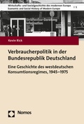 Cover: Verbraucherpolitik in der Bundesrepublik Deutschland - Nomos