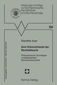 Abbildung von: Zum Erkenntnisziel der Rechtstheorie - Nomos