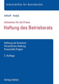 Bild vergrößern Bild: Haftung des Betriebsrats - Vahlen