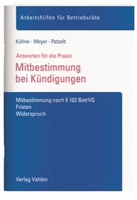 Abbildung von: Mitbestimmung bei Kündigungen - Vahlen