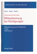 Cover: Mitbestimmung bei K&uuml;ndigungen - Vahlen