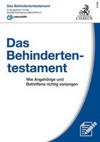 Abbildung von: Das Behindertentestament - C.H.BECK